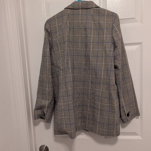 Madewell Caldwell Double-Breasted Blazer in Palmyra Plaid - Picture 7 of 7